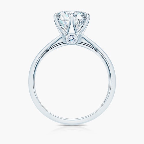 Pierścionek zaręczynowy The Journey: białe złoto, diament laboratoryjny